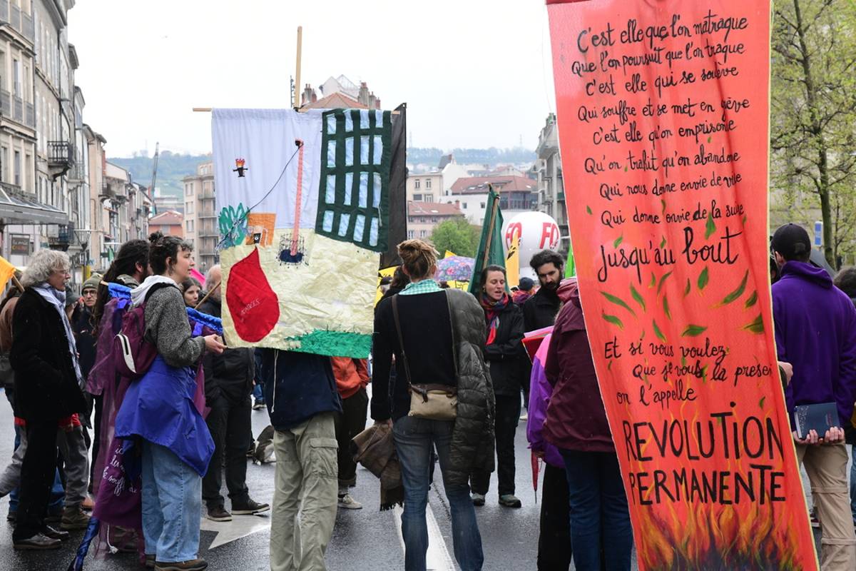 , Un peu moins de 500 manifestants dans les rues du Puy-en-Velay pour le 1er-Mai